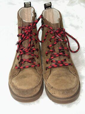 UGG Robley 1112458K Weather Lace Up Unisex Boots Brown 5 Boy Girl Youth